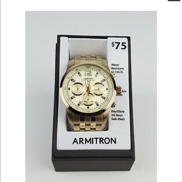 Armitron Other - NWT Armitron Men's Gold-Tone Bracelet Watch